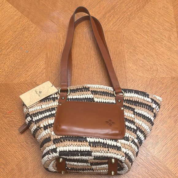 Patricia Nash Tinella Straw Tote Bag New With Tags - Picture 3 of 9